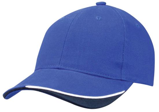 Heavy Brushed Cotton Cap with Short Velcro Fastener 