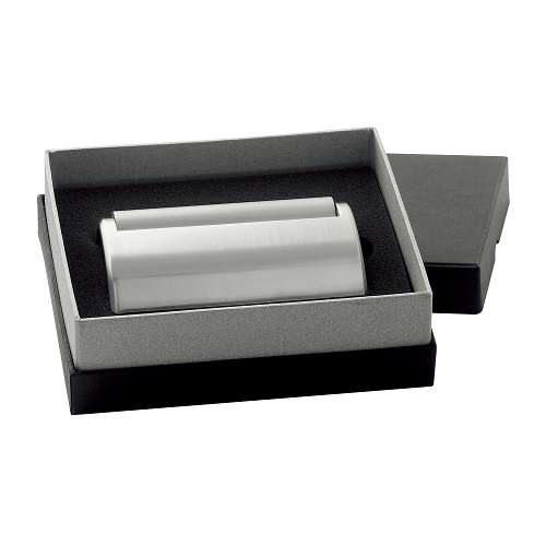 Icon Silver Desk Business Card Holder 