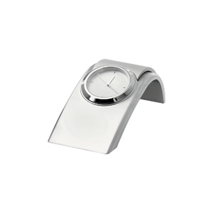 Icon Silver Quartz Clock