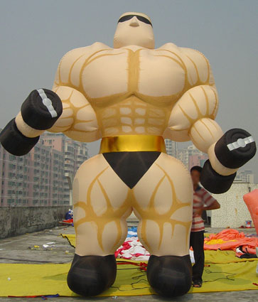 Inflatable Muscle Man