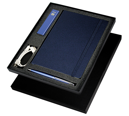 Journal Gift Set with Charger & Pen 