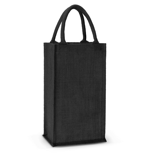 Jute Double Wine Carrier 