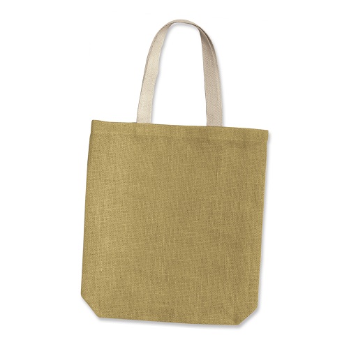 Jute Tote Bag with Webbing Handles 