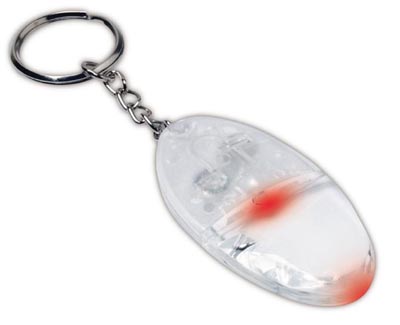 Key Ring Magnifier With Red Light 