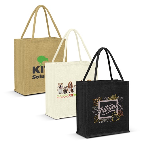 Large Laminated Jute Tote Bag