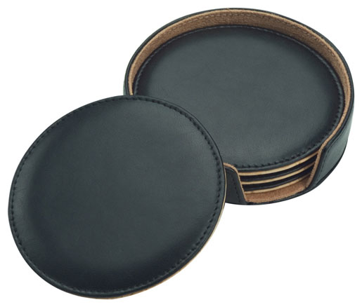 Leather Coaster Set