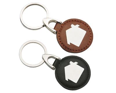 Leather Metal Keyrings 