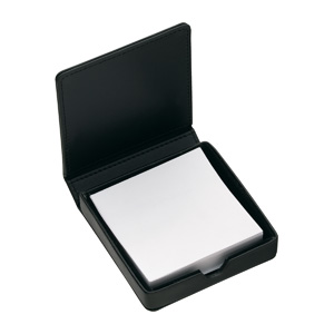 Leather Note Box With Pad