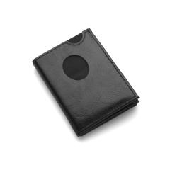 Leather Wallet with Coin Pockets