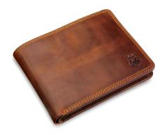 Leather Wallet with Note Pockets 