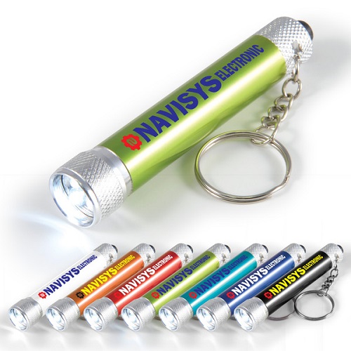 LED Aluminium Torch Keyring