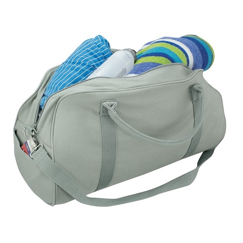 Leisure Canvas Grey Duffle Bag 