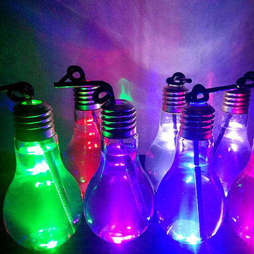 Light Bulb Shaped Plastic Bottle 