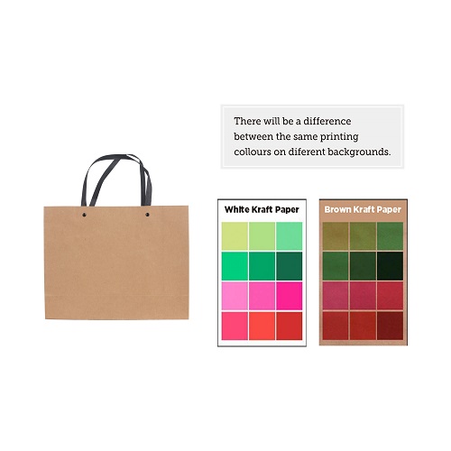 Medium Crosswise Paper Bag with Knitted Handle(320 x 250 x 110mm) 