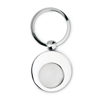 Metal Keyring With Metal Token 