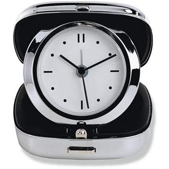 Metal travel alarm clock