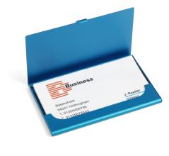 Metallic Coloured Business Card Holder