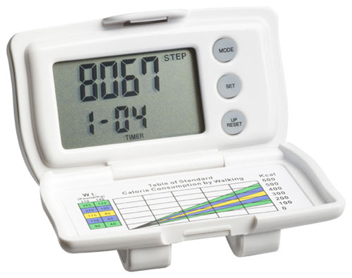 Multi-function Pedometer - White