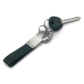 Multi Ring Keyring with PU Leather Strap