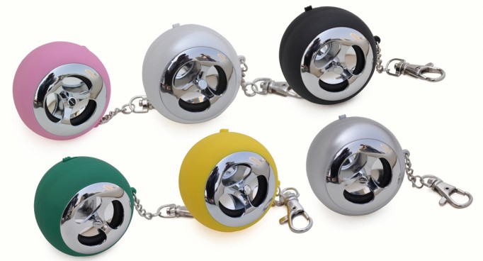Multicolor Egg keychain Mini Speaker 