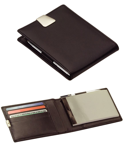 Notepad Card Holder with Pen 