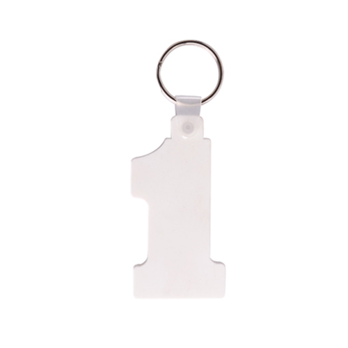 Number 1 Durasoft Keyring 