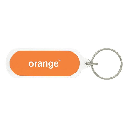 Oval Acrylic Key Chain 