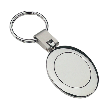 Oval Metal Keyring