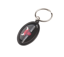 Oval Rainbow Keyring