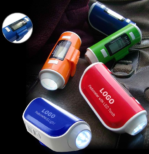 Pedometer with LED Torch 
