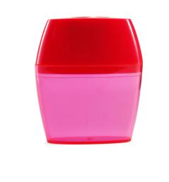 Pencil Sharpener in Transparent Coloured Holder 