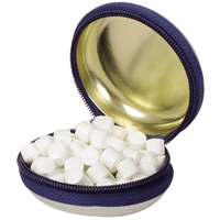 Peppermints In Silver Zippered Tins