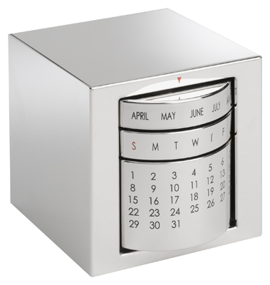 Perpetual Calendar in Nickel Finish