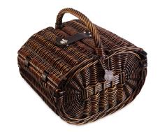 Picnic Basket with Ceramic Materials 