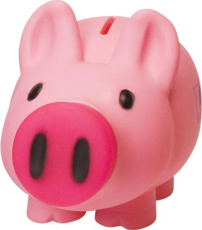 Piggy Bank with Rubberised Screw Nose 