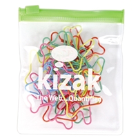 Plane Shape Paperclips in PVC Zippered Pouch