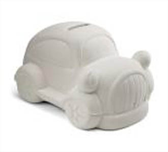 Plaster Car Piggy Bank