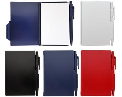 Pocket Notebook in Solid Plastic Case with Pen