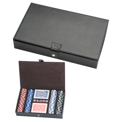 Poker Set in Leather Case