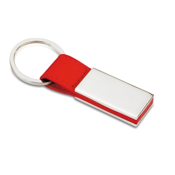 PU Keyring W/ Metal Plate