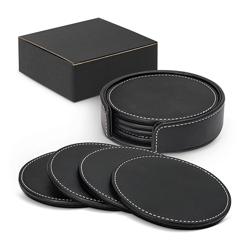 PU Leather Coaster Set 