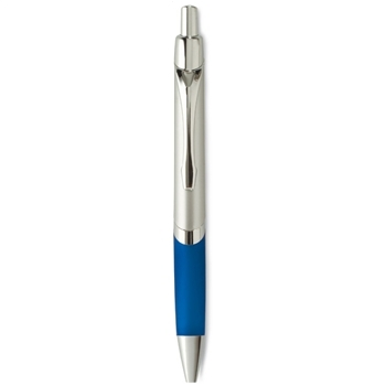 Push Type Ballpen with Silver Barrel