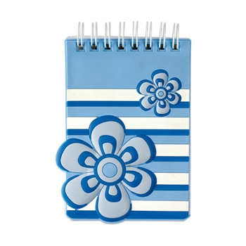 PVC Cover Notebook W/ Flower