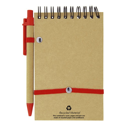 Recycled Jotter Pad with Elastic Band 