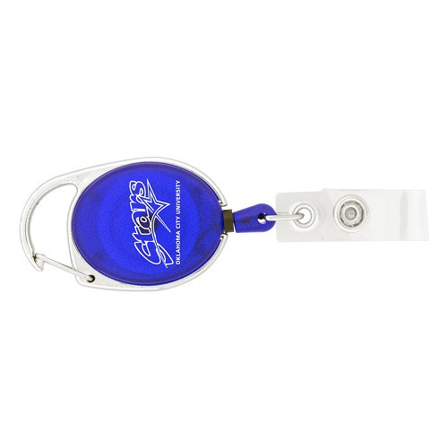 Retractable Badge Holder w/ Carabiner Clip 