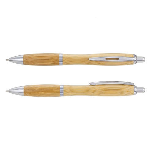 Retractable Bamboo Ball Pen 