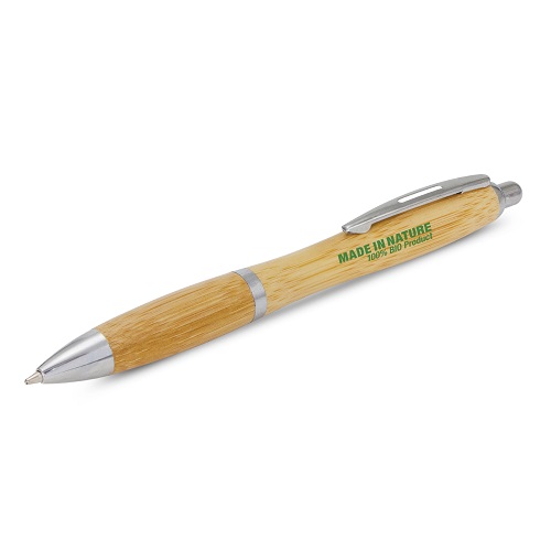 Retractable Bamboo Ball Pen