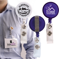 Retractable Name Badge Holder With Metal Clip