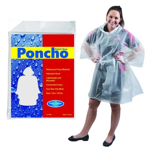 Raincoat in pouch