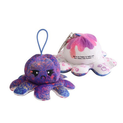 Reversible Octopus Plush Toy 